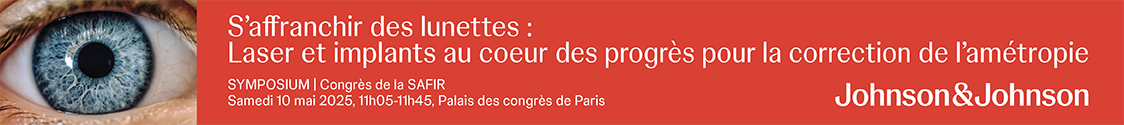 Symposium Johnson & Johnson au Congrès de la SAFIR. Voir le programme (nouvelle fenêtre).
